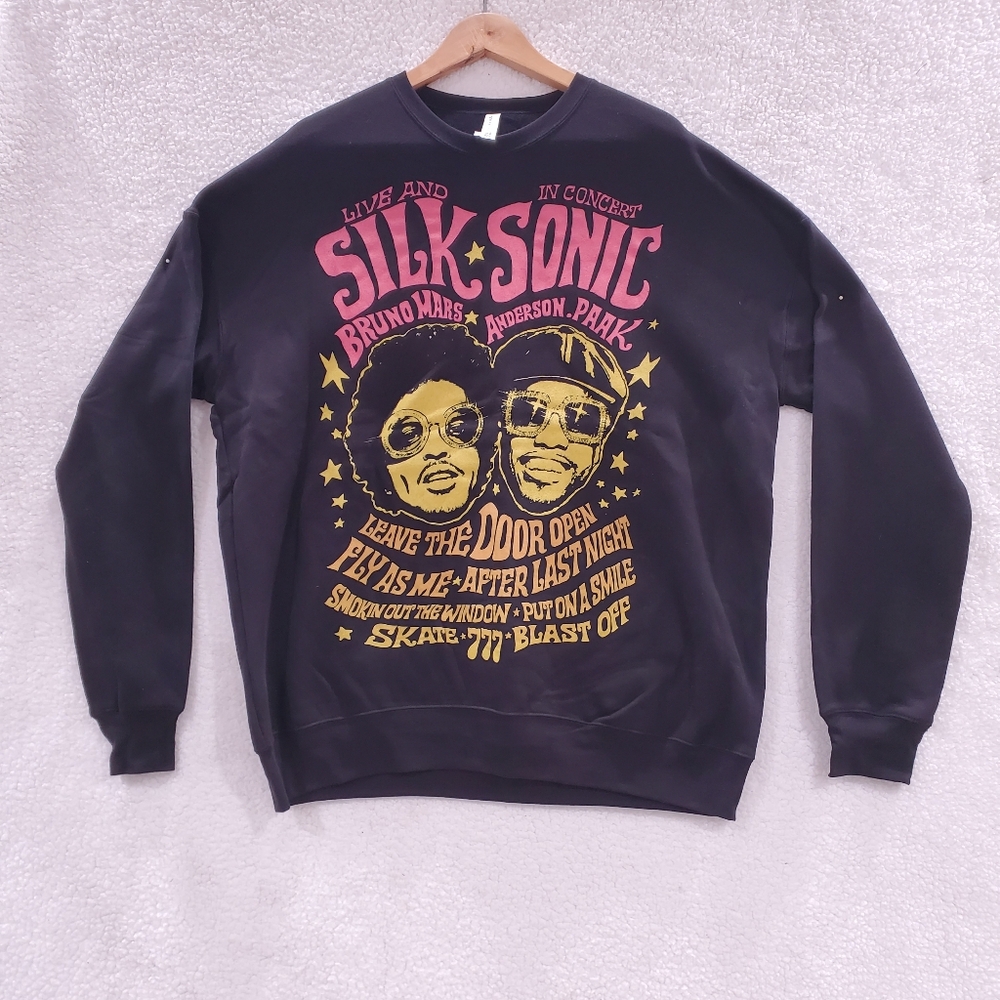 COPY -  Bella Canvas Bruno Mars Silk Sonic Adult XLARGE, MEDIUM, SML sweatshirt.